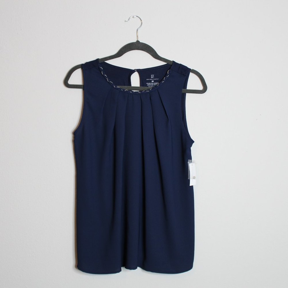 NWT Navy Blouse